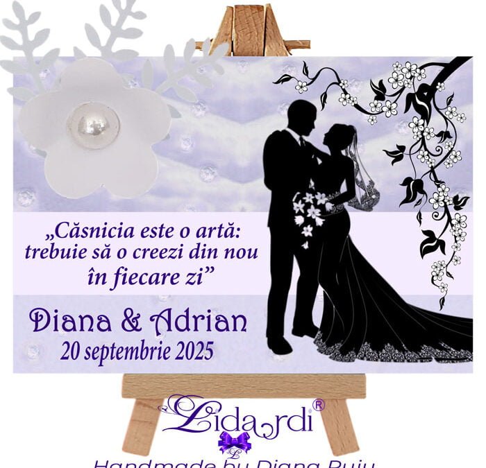 Marturii nunta magneti, Lidardi Handmade, MNMH 7