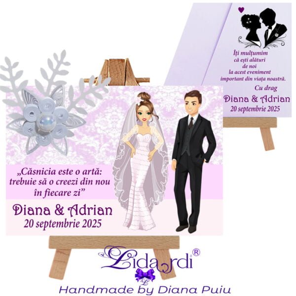 Marturii nunta magneti handmade