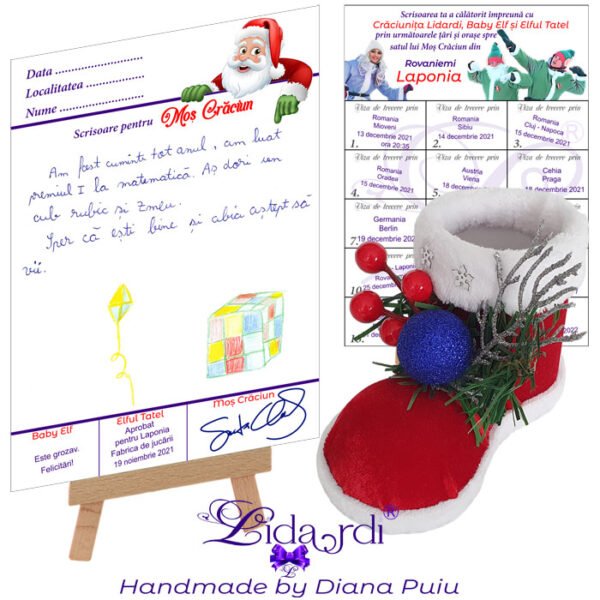 Ghetuta Mos Craciun cu scrisoare pentru Mos Craciun