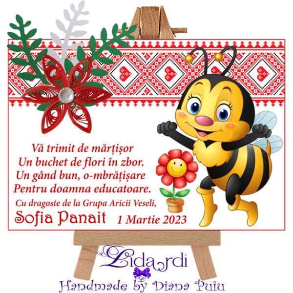 Martisoare magneti handmade Albinute