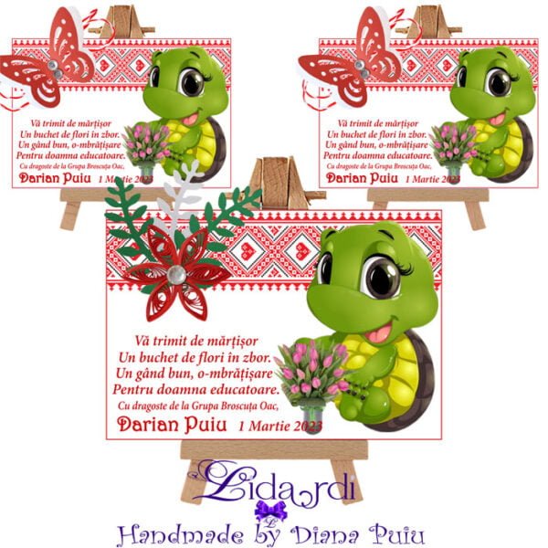 Martisoare magneti handmade Broscute