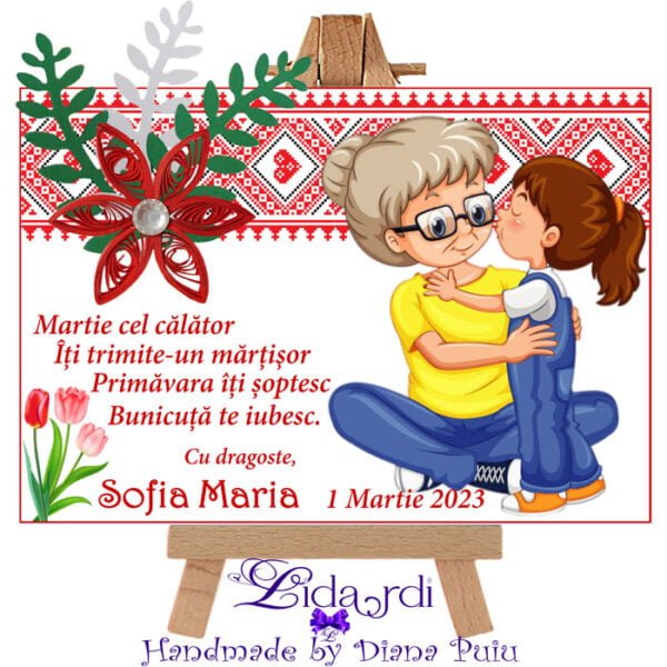 Martisoare magneti handmade Fetite