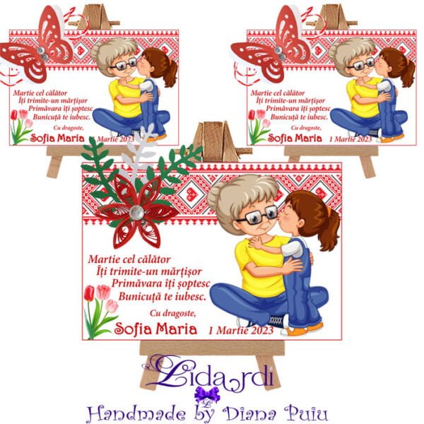 Martisoare magneti handmade Fetite