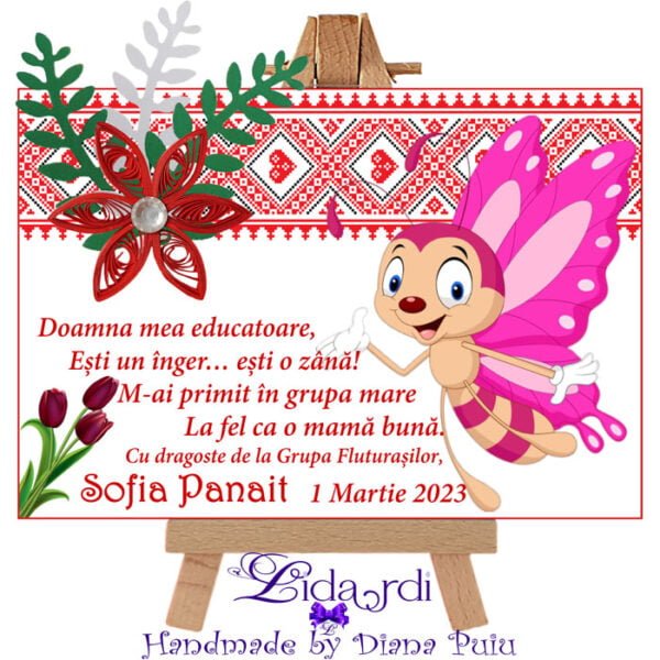 Martisoare magneti handmade Fluturasi