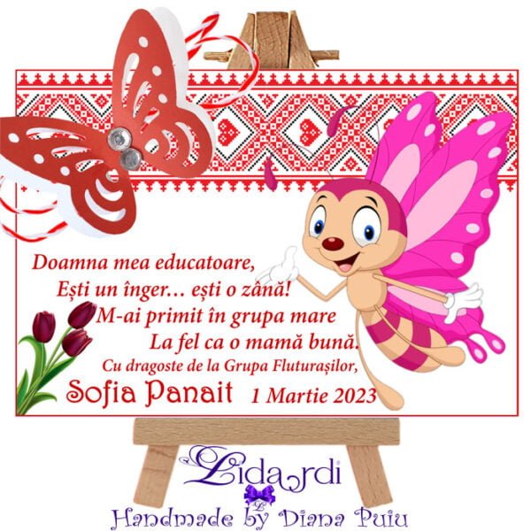 Martisoare magneti handmade Fluturasi