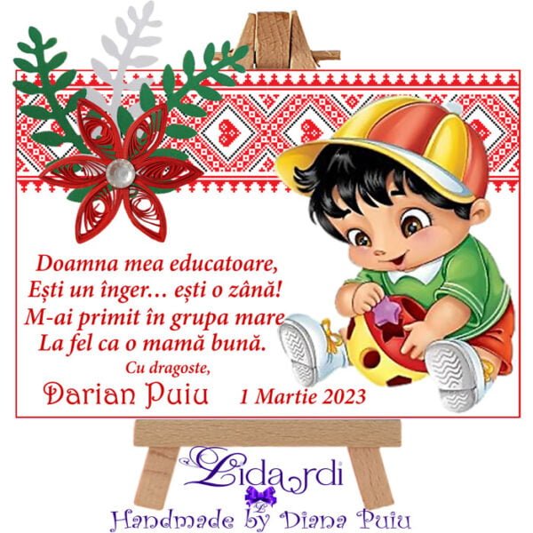 Martisoare magneti handmade Baieti