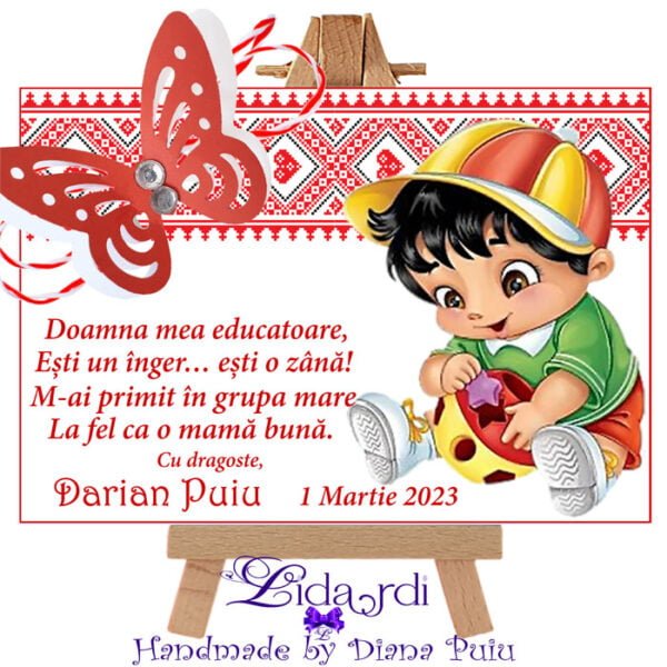 Martisoare magneti handmade Baieti