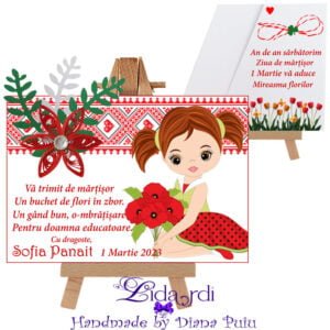 Martisoare magneti handmade Fetite