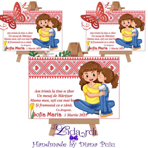 Martisoare magneti handmade Fetite