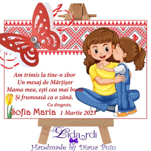Martisoare magneti handmade Fetite