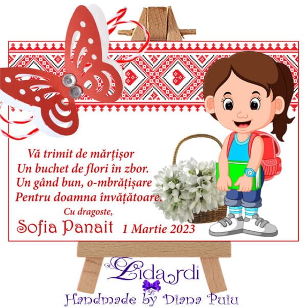 Martisoare magneti handmade Fetite