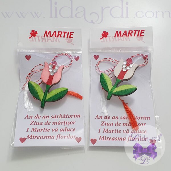 Martisor lalea lemn abilitati practice