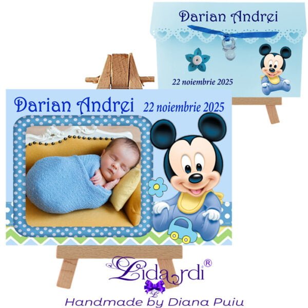 Marturii botez magneti dreptunghi Mickey Mouse