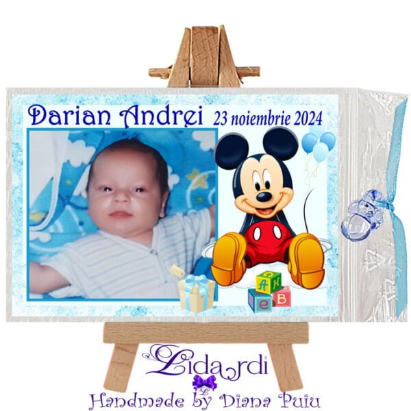 Marturii botez magneti dreptunghi Mickey Mouse