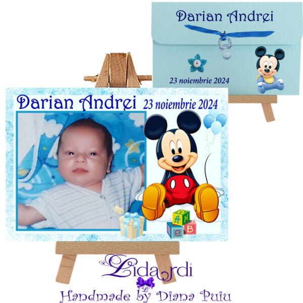 Marturii botez magneti dreptunghi Mickey Mouse