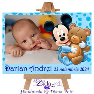 Marturii botez magneti dreptunghi Mickey Mouse