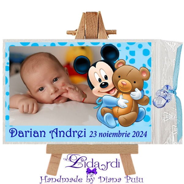 Marturii botez magneti dreptunghi Mickey Mouse