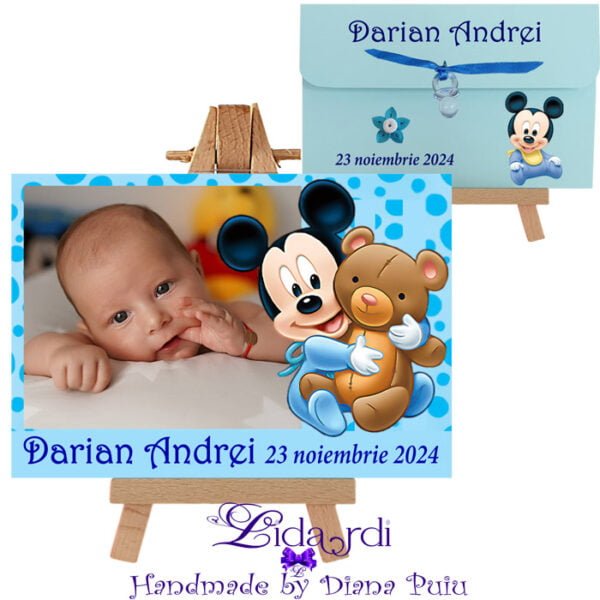 Marturii botez magneti dreptunghi Mickey Mouse