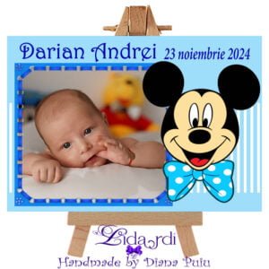 Marturii botez magneti dreptunghi Mickey Mouse