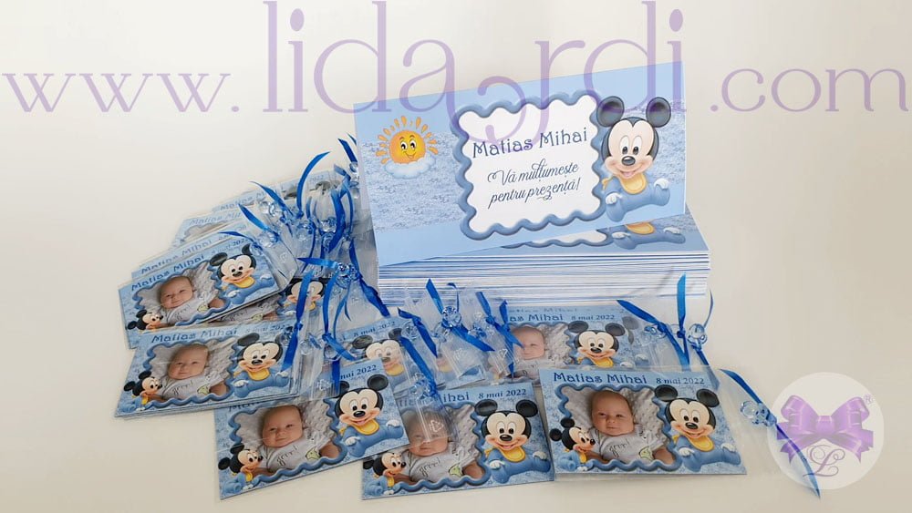 Plic bani botez Mickey Mouse