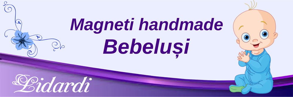 Marturii magneti botez handmade baieti Lidardi