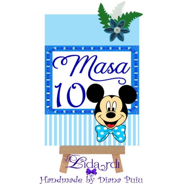 Numar masa botez Mickey Mouse