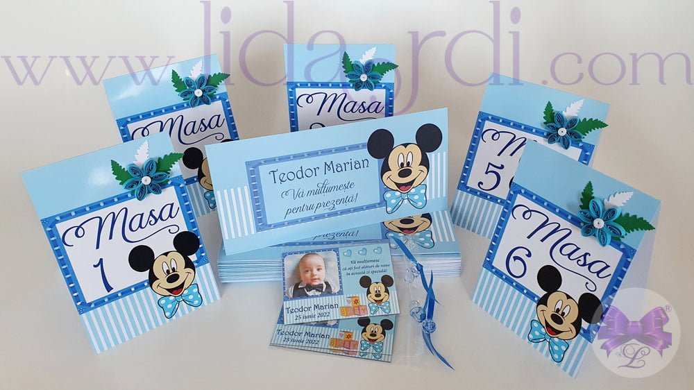 Numar masa botez Mickey Mouse