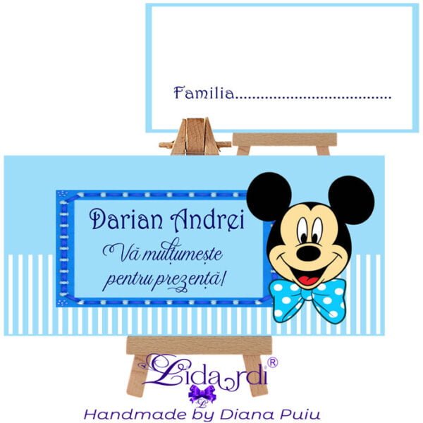 Plic bani botez Mickey Mouse