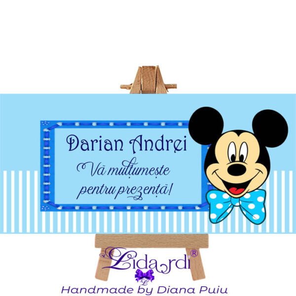 Plic bani botez Mickey Mouse