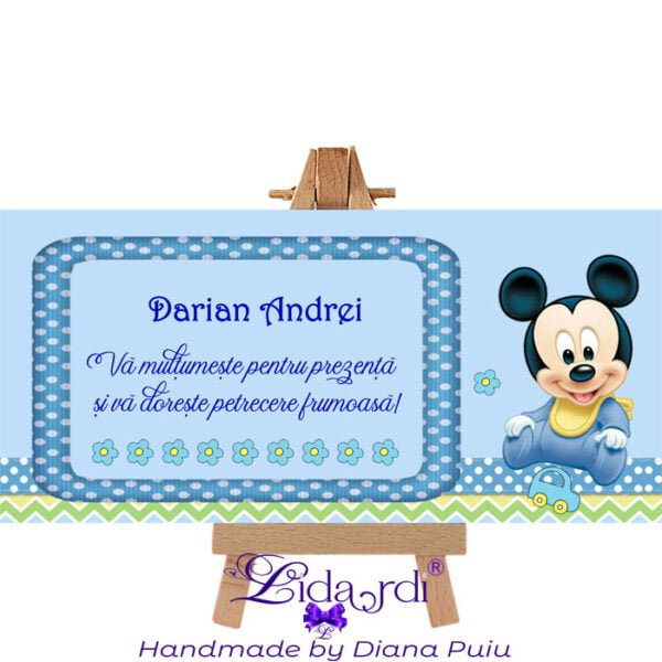 Plic bani botez Mickey Mouse