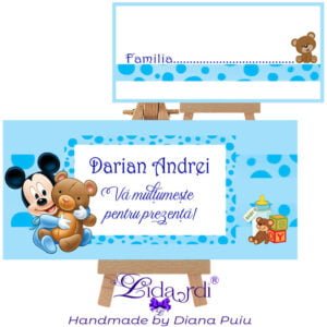 Plic bani botez Mickey Mouse