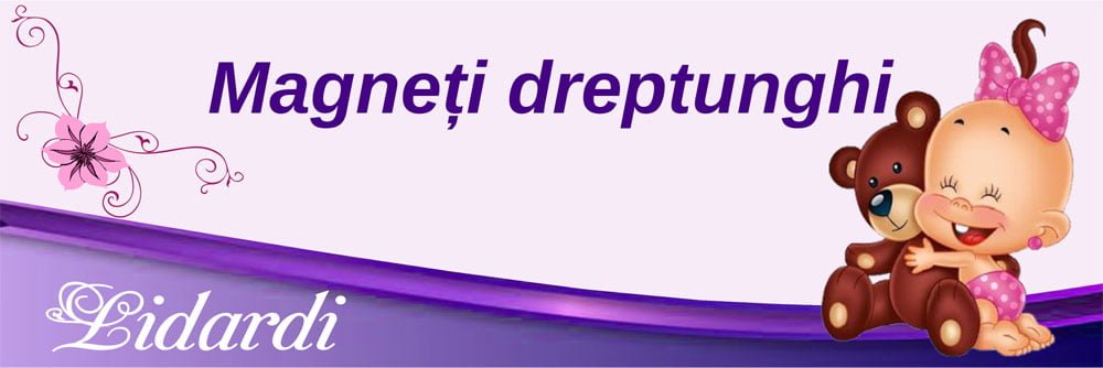 Marturii magneti botez dreptunghi baieti Lidardi