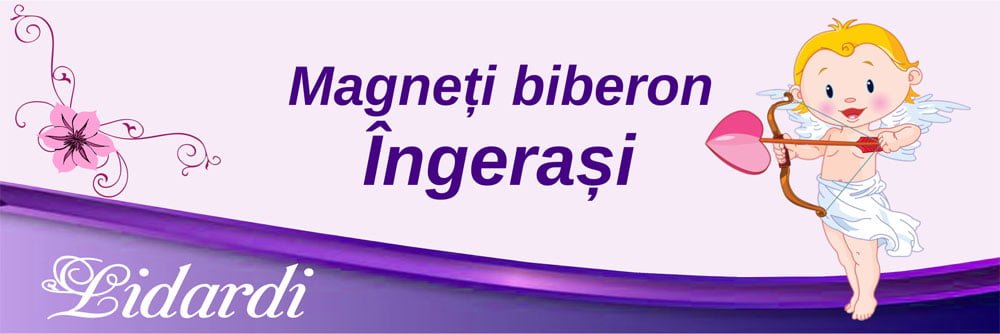 Marturii magneti botez dreptunghi baieti Lidardi