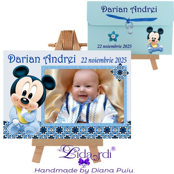 Marturii botez magneti dreptunghi Mickey Mouse