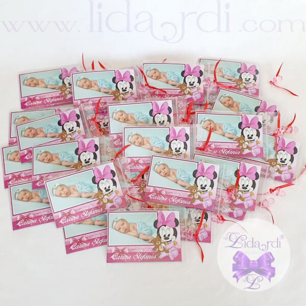 Marturii botez magneti dreptunghi Minnie Mouse