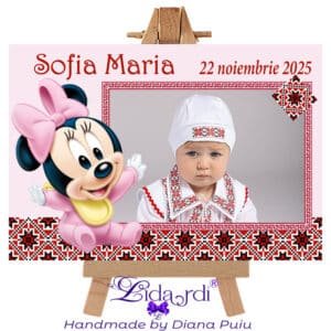 Marturii botez magneti dreptunghi Minnie Mouse