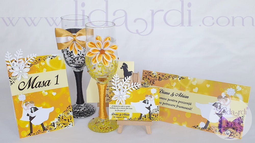 Marturii nunta magneti handmade