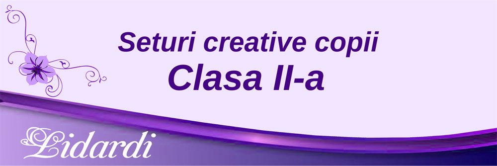 Seturi creative copii clasa II a