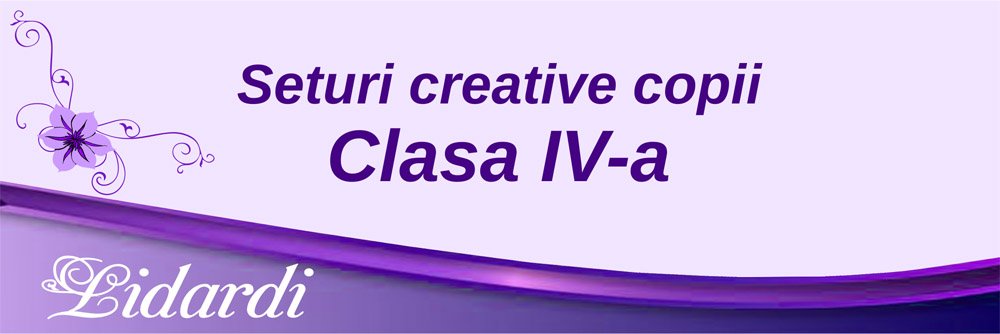 Seturi creative copii clasa IV a